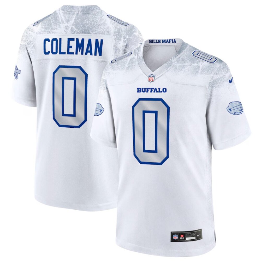 Keon Coleman Buffalo Bills 2025 #0 Stitching Jersey - White